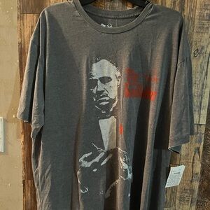 New Vintage Don Corleone Godfather T-Shirt gray size XL (Wh)